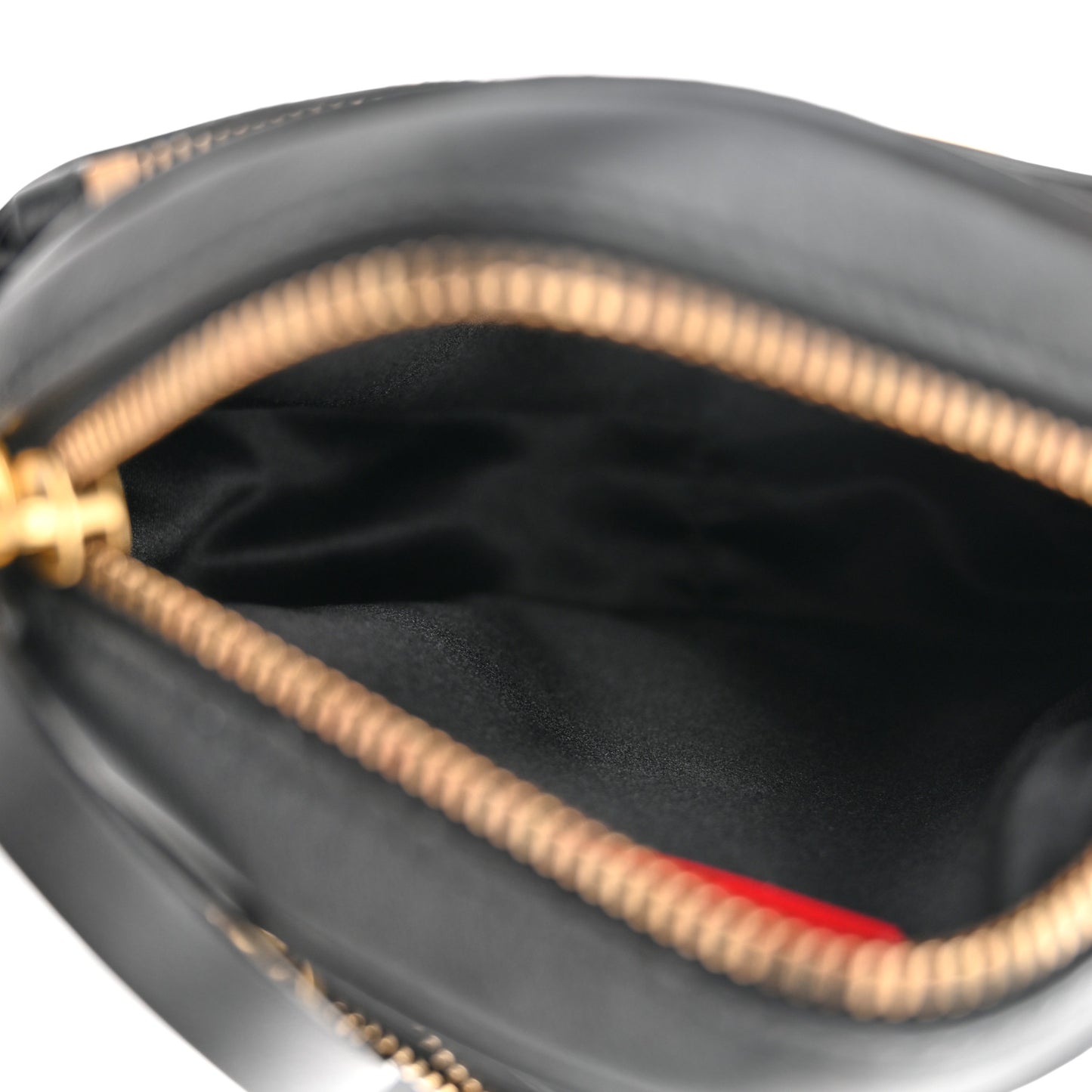Calfskin VLogo Round Crossbody Bag Black