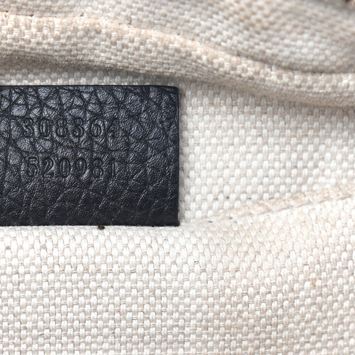Pebbled Calfskin Small Soho Disco Bag Black