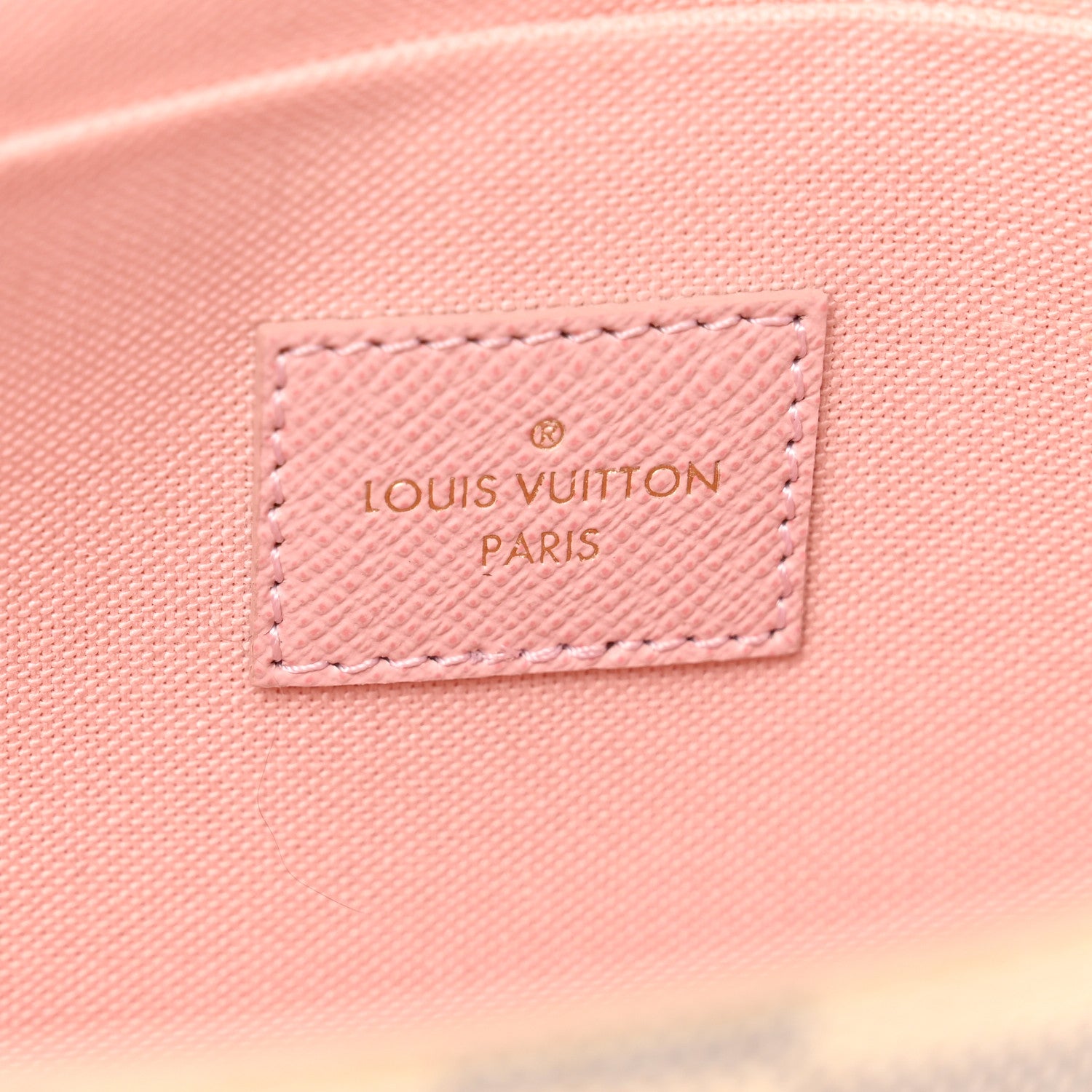 Louis Vuitton Damier Azur Pochette Felicie Chain Wallet Rose Ballerine 8 of 9