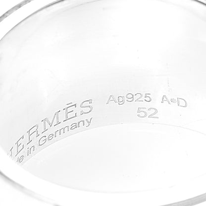 Hermes Sterling Silver Collier De Chien CDC Ring 52 6 5 of 5
