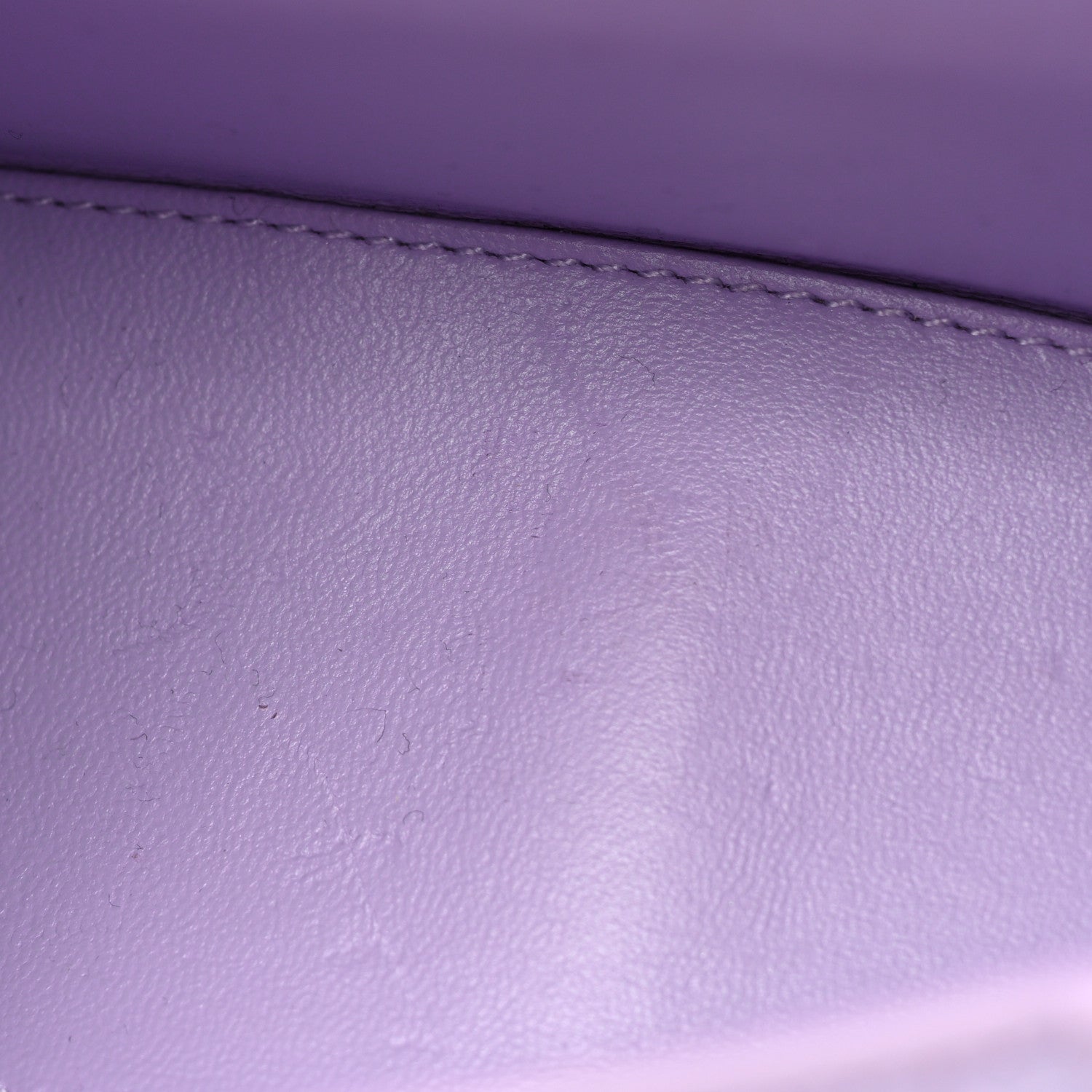 Balenciaga Shiny Calfskin Crocodile Embossed Hourglass Top Handle Bag XS Lilac 9 of 19
