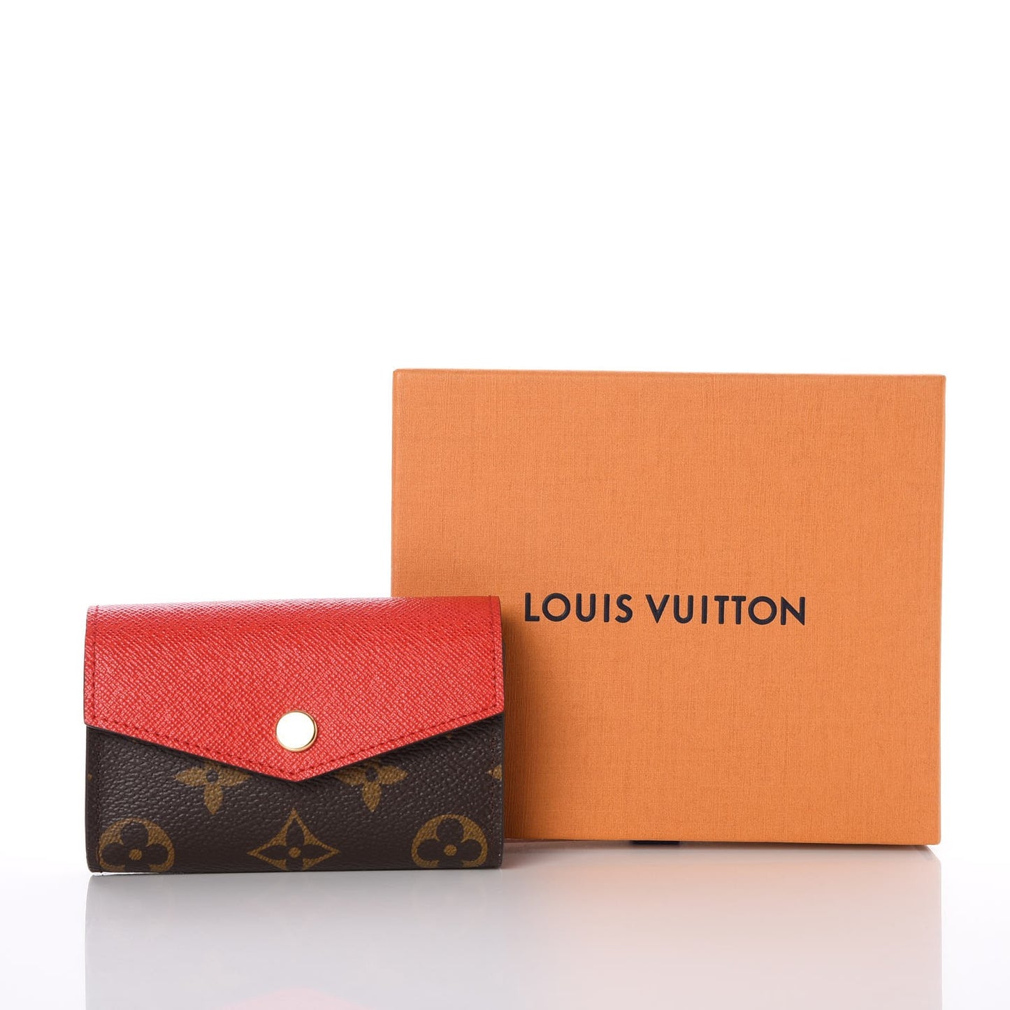 Monogram Sarah Multicartes Coquelicot