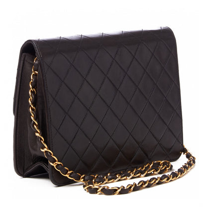 Chanel Lambskin Quilted Small Single Flap Black 2 of 8