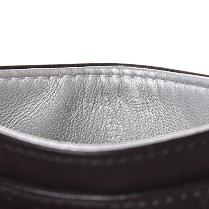 Chanel Lambskin Camellia Embossed Card Holder Black 6 of 9