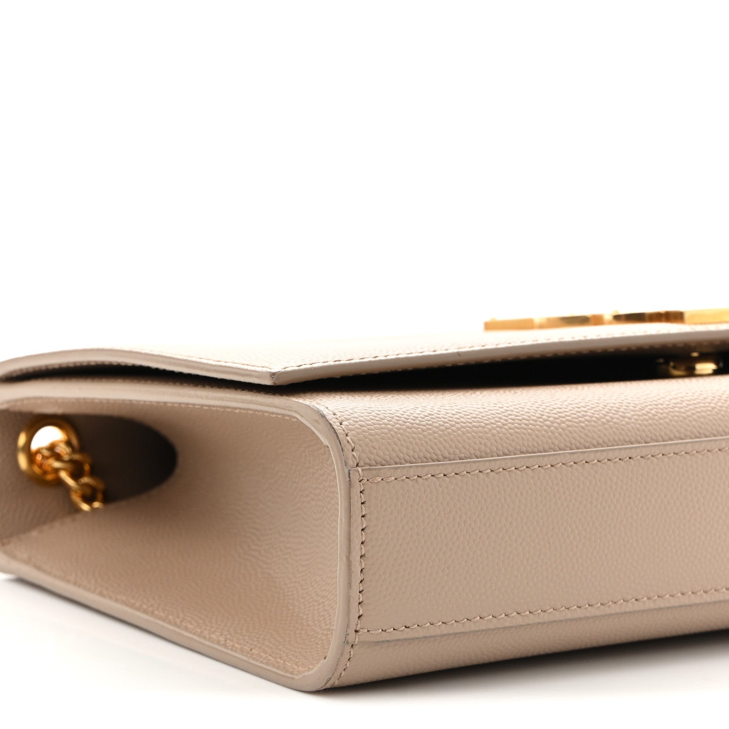 Saint Laurent Grain De Poudre Medium Monogram Kate Satchel Nude Powder 9 of 11