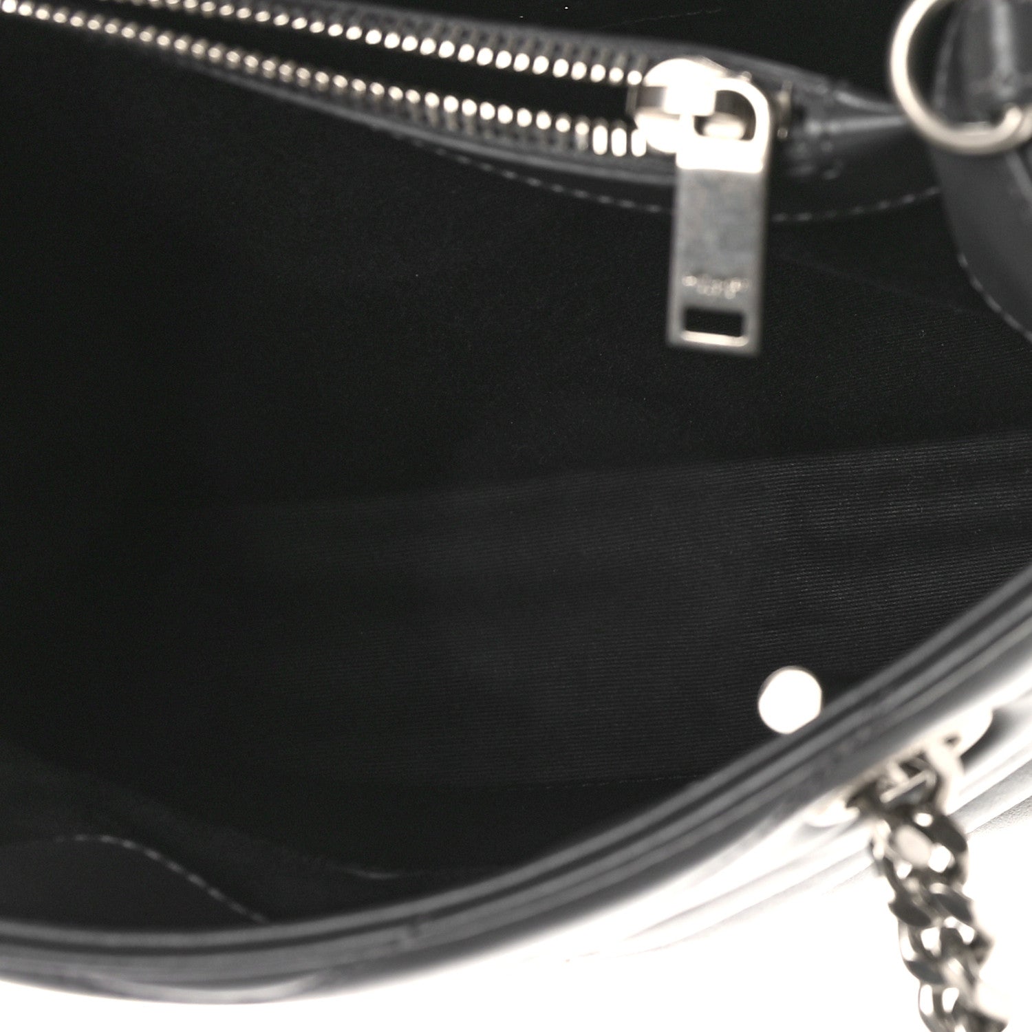 Saint Laurent Calfskin Y Quilted Monogram Small Loulou Shopper Grey 6 of 9