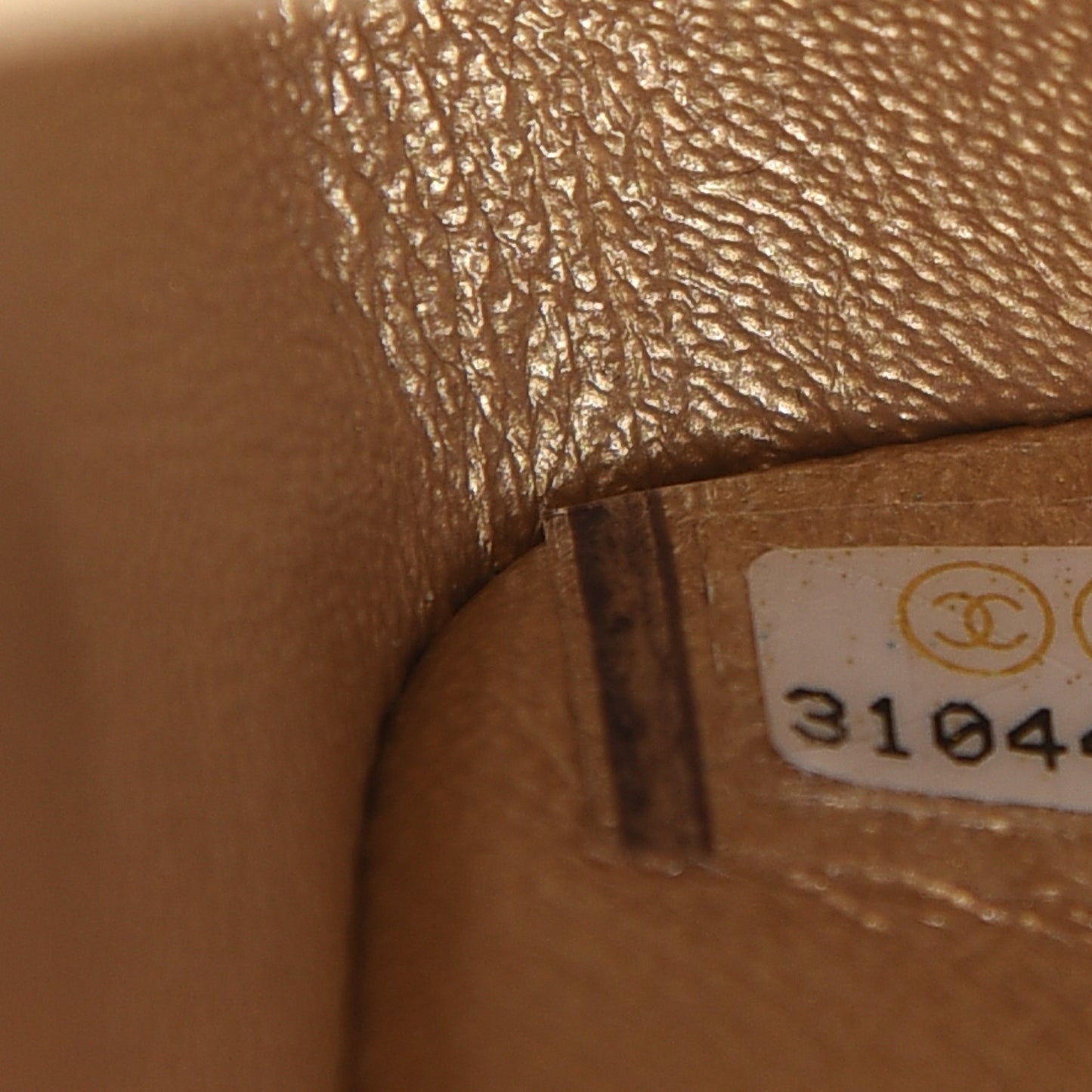 Metallic Lambskin Quilted Mini Rectangular Flap Gold