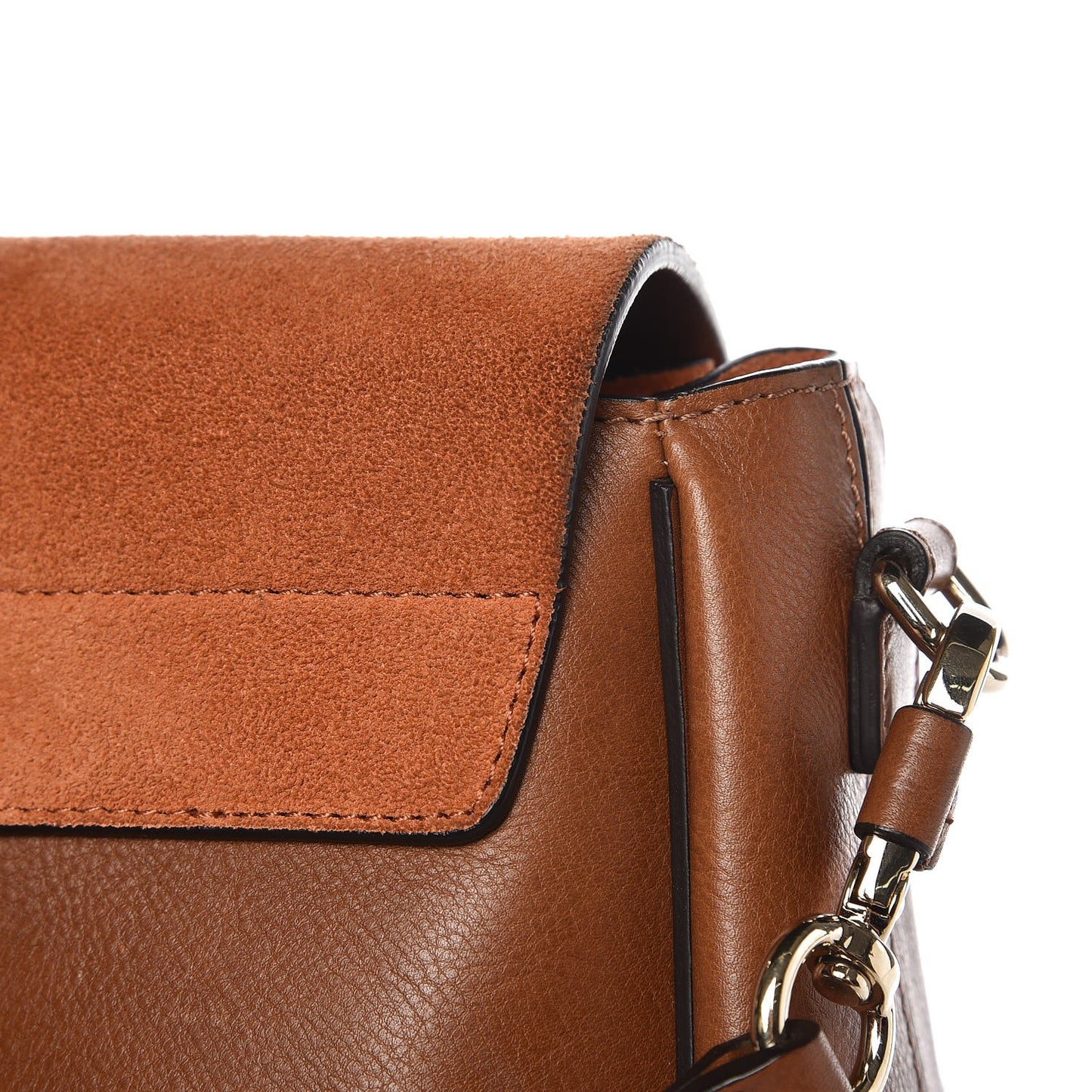 Suede Calfskin Medium Faye Backpack Tobacco