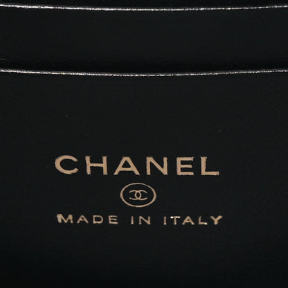 Chanel Lambskin Quilted Small Top Handle Vanity Case With Chain Black 6 of 10