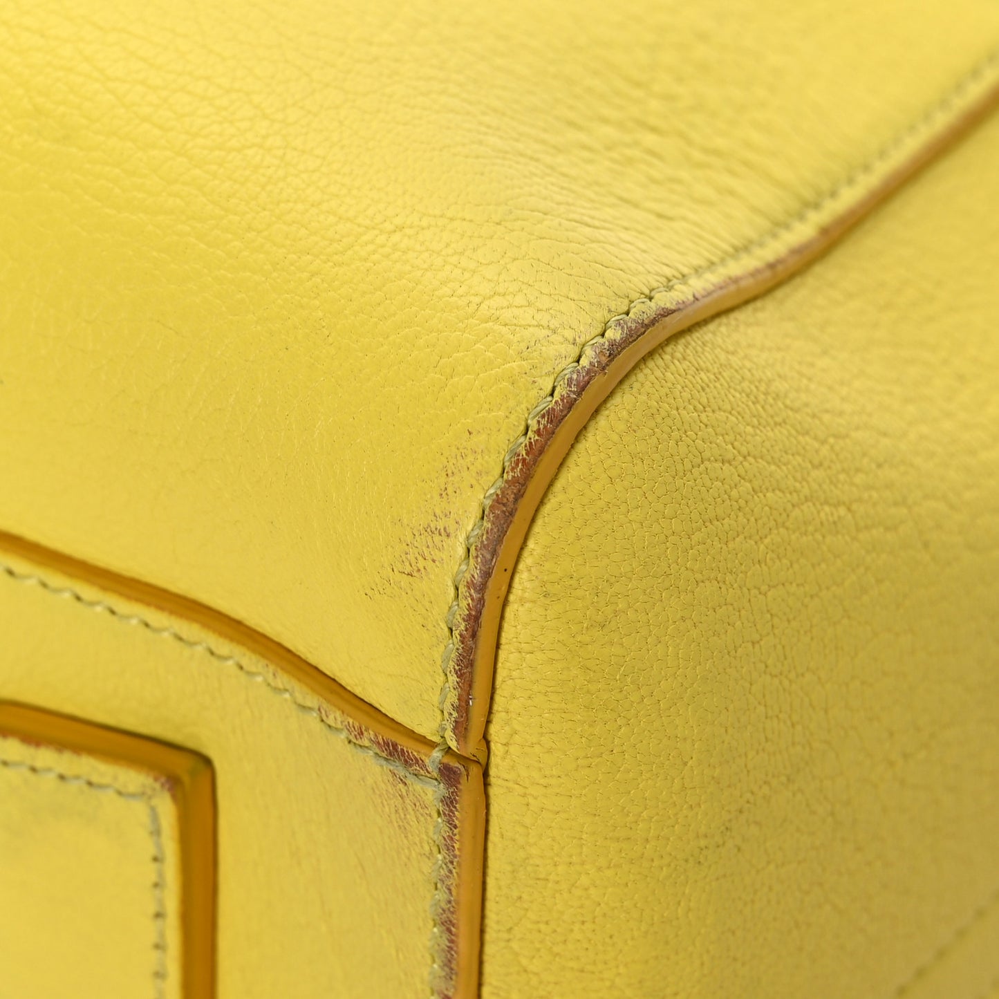 Sugar Goatskin Small Antigona Yellow