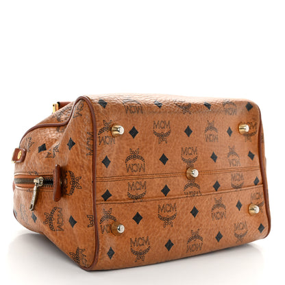 MCM Visetos Essential Boston Bag Cognac 4 of 10