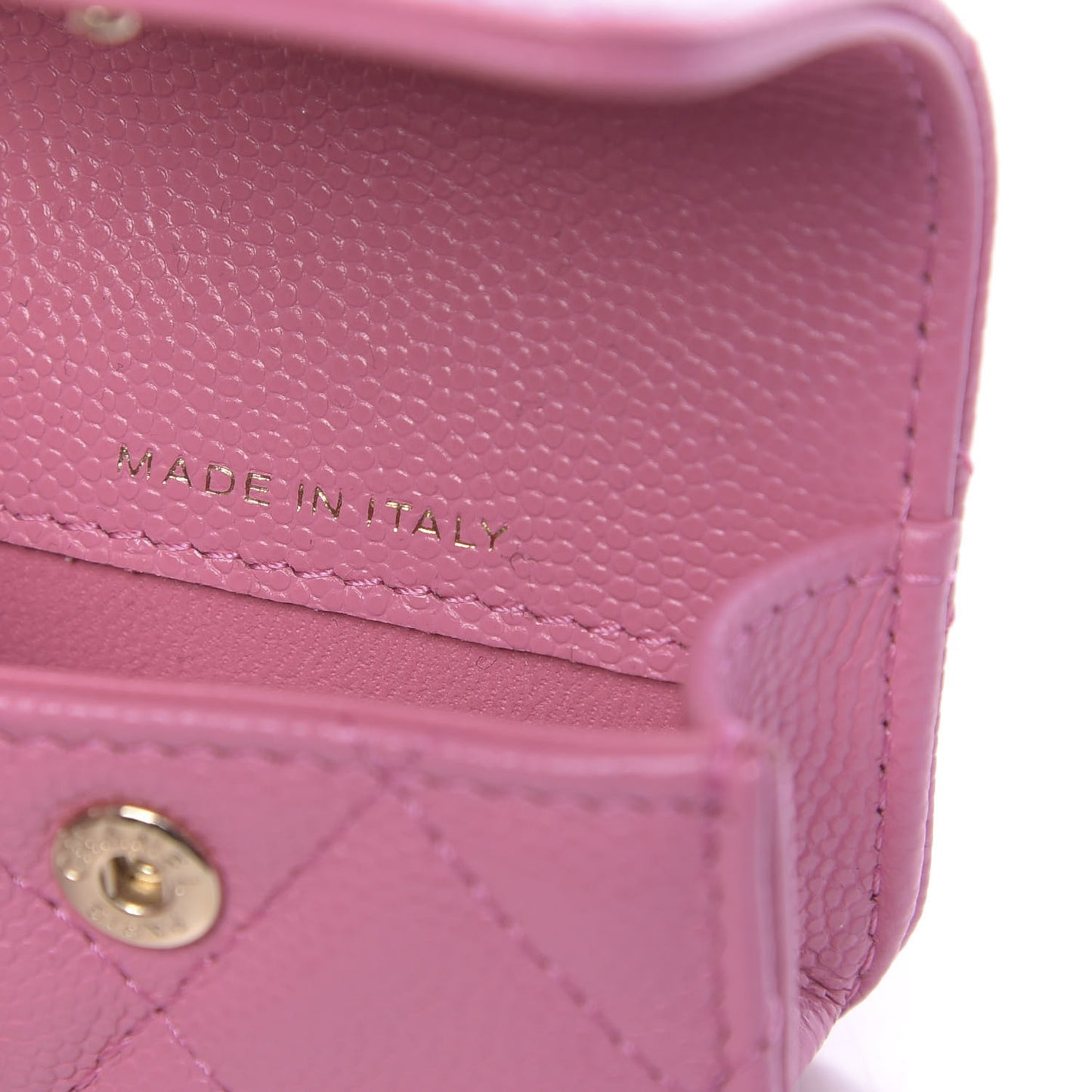 Caviar Quilted Crystal CC Airpods Pro Case Pink