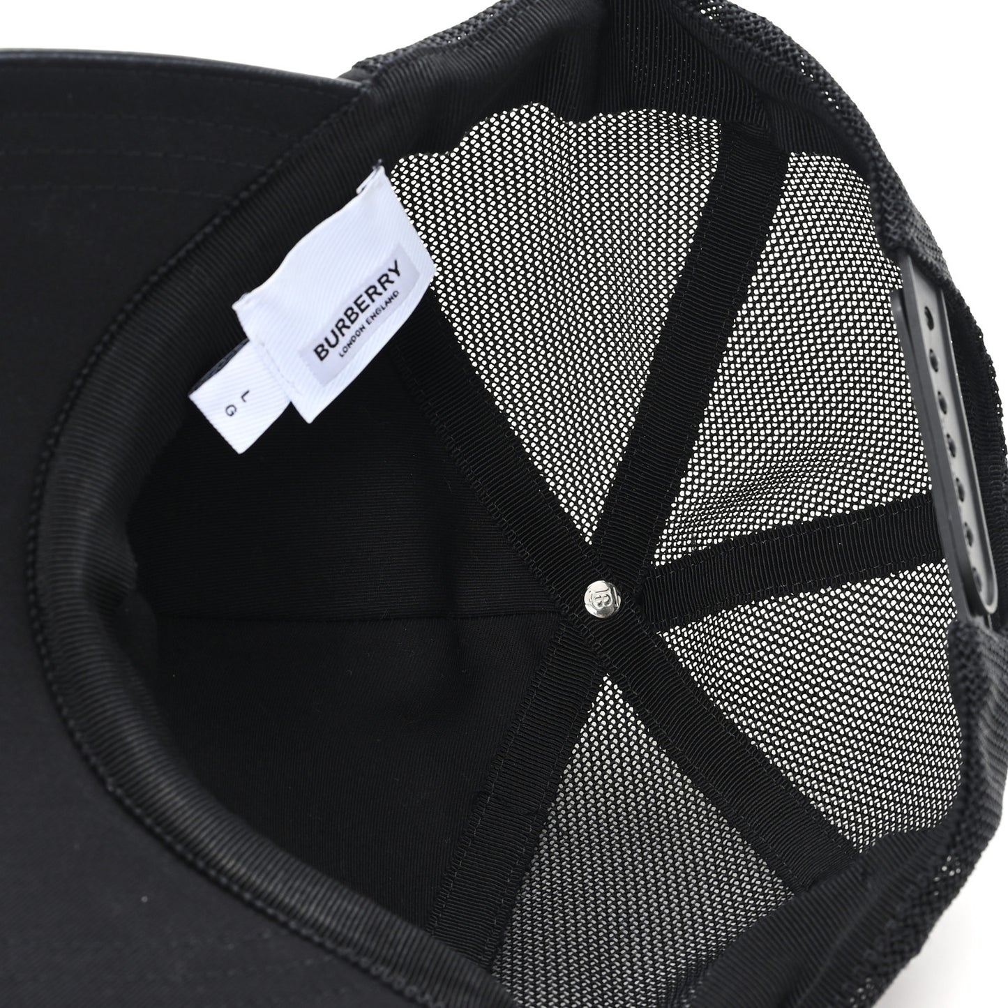 Cotton Mesh Horseferry Logo Baseball Cap L Black