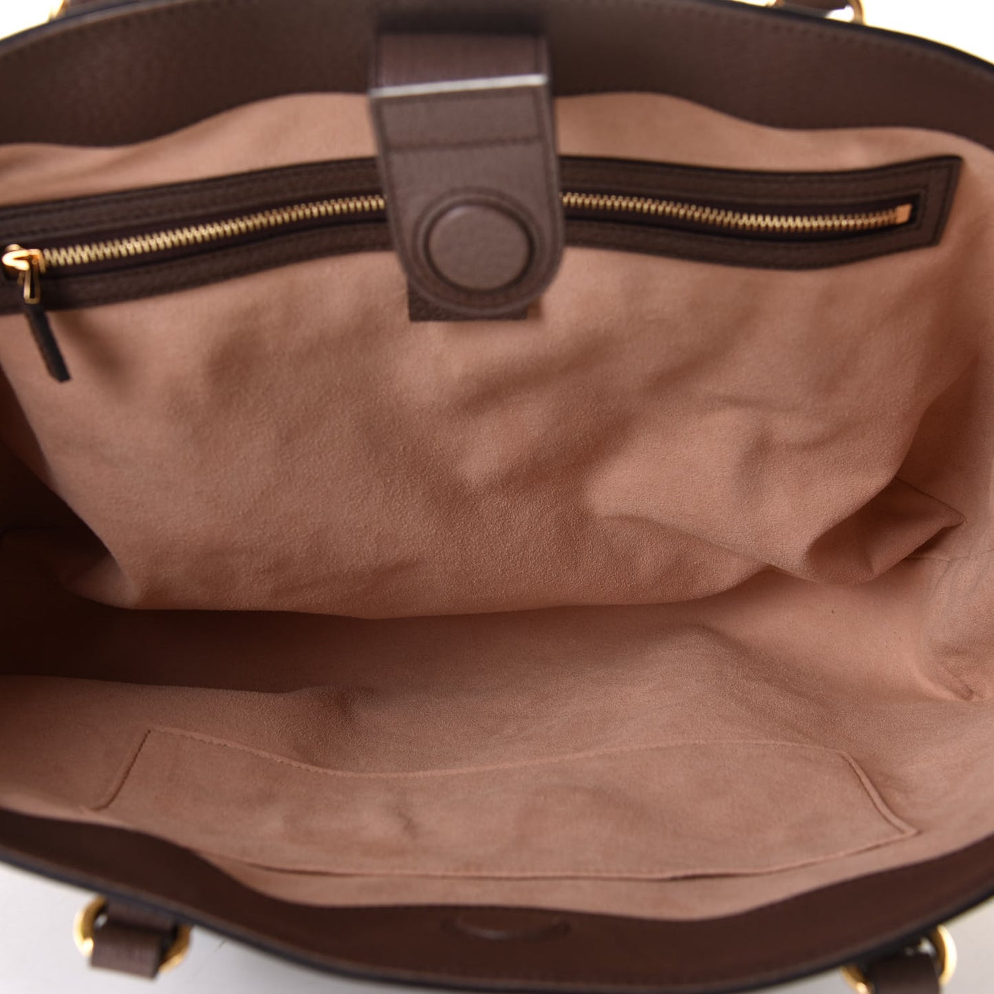 GG Supreme Monogram Medium Ophidia Shopping Tote Brown
