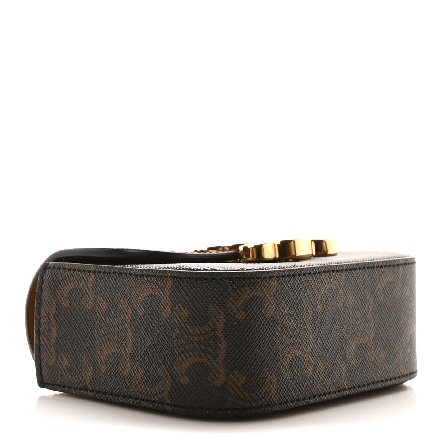 Triomphe Canvas Calfskin Mini Claude Tan