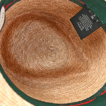 Gucci Abaca Straw Web Fedora Hat S 7 of 11