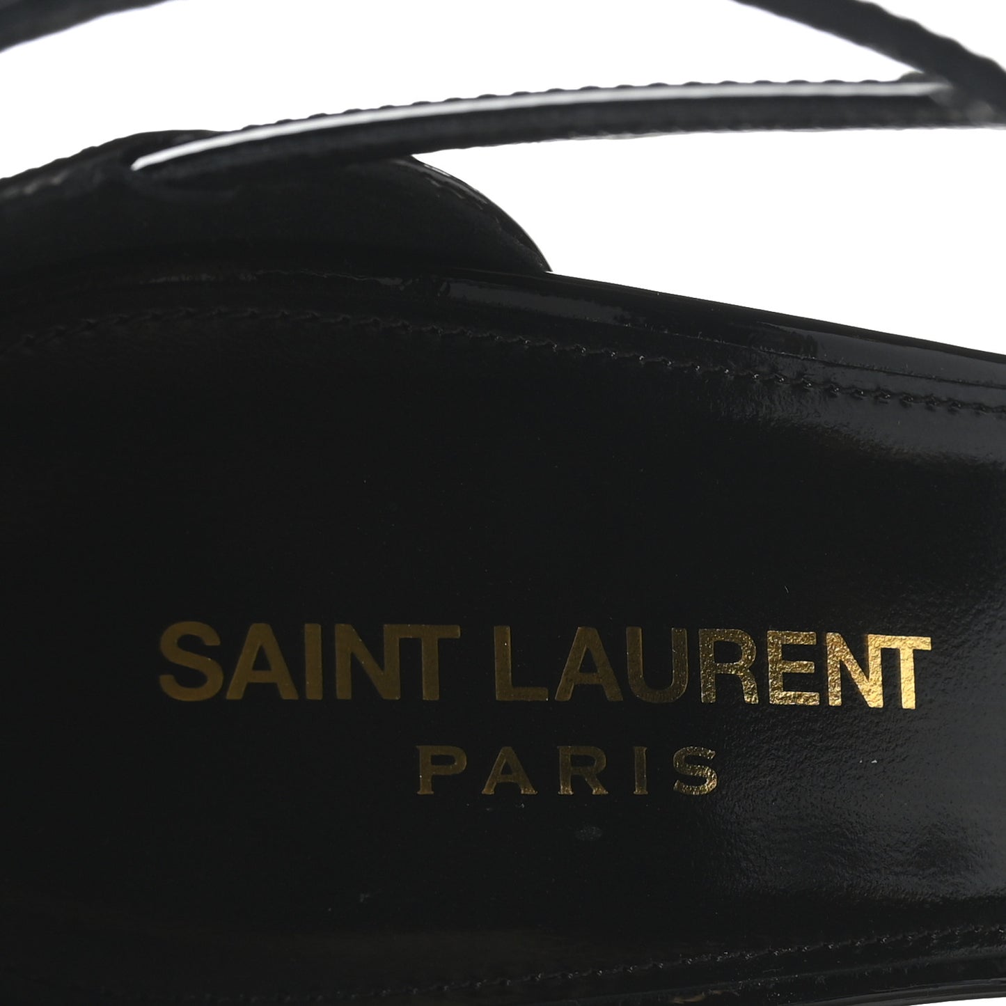 Patent Cassandra 100 Ankle Strap Sandals 41 Black
