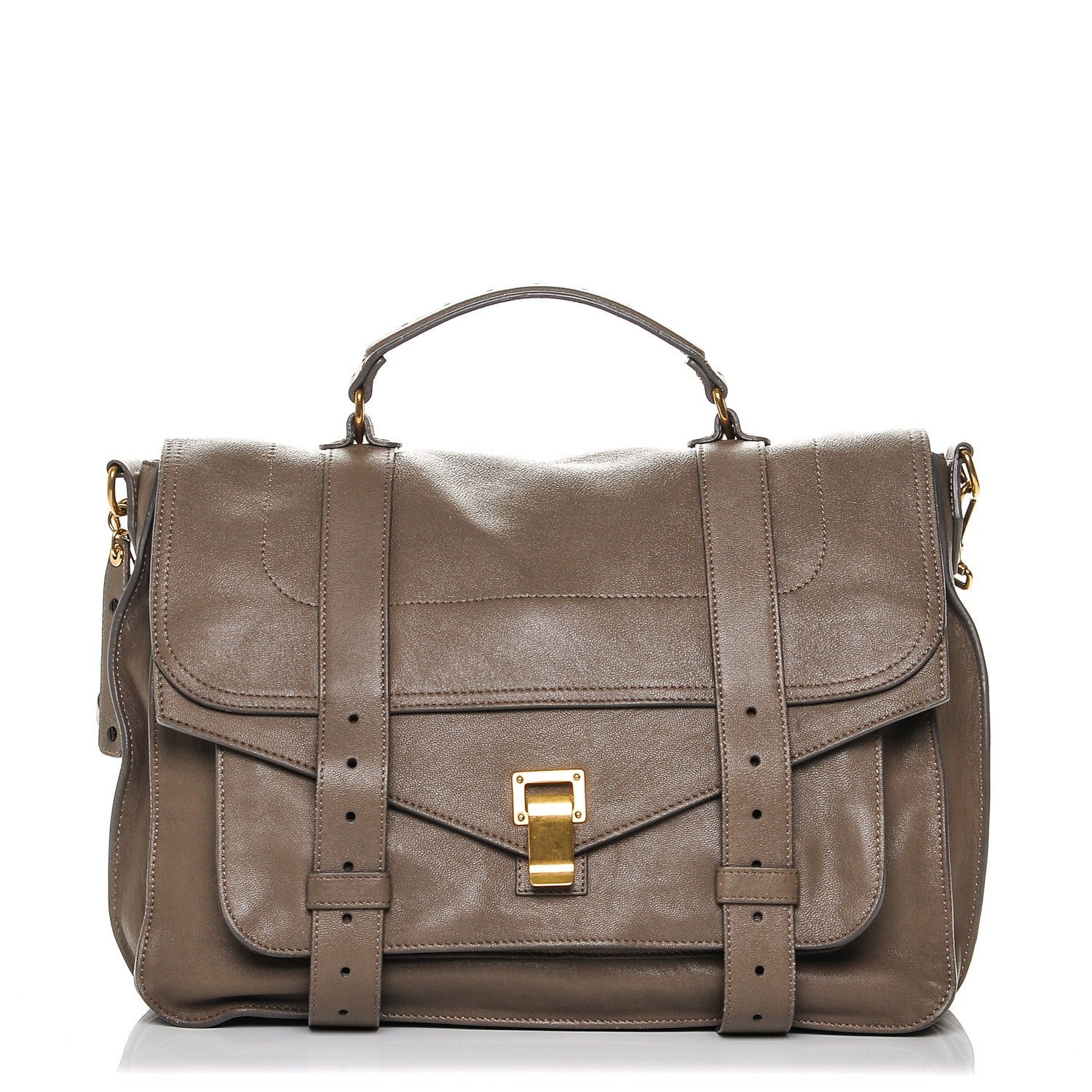 Proenza Schouler Lambskin Large PS1 Satchel Smoke 1 of 11