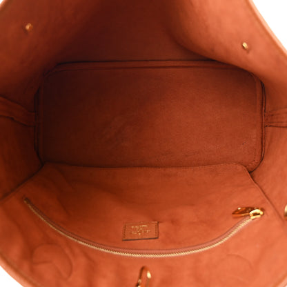 Louis Vuitton Empreinte Monogram Giant Neverfull MM Cognac 5 of 9