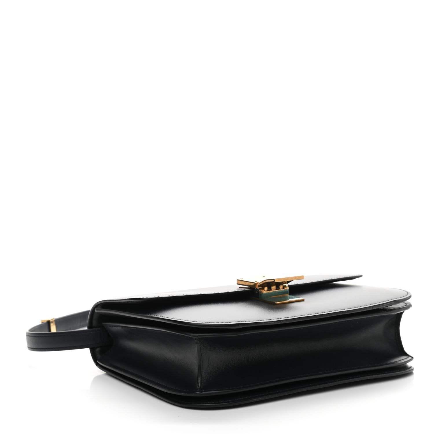 Celine Box Calfskin Medium Classic Box Flap Bag Navy 4 of 8