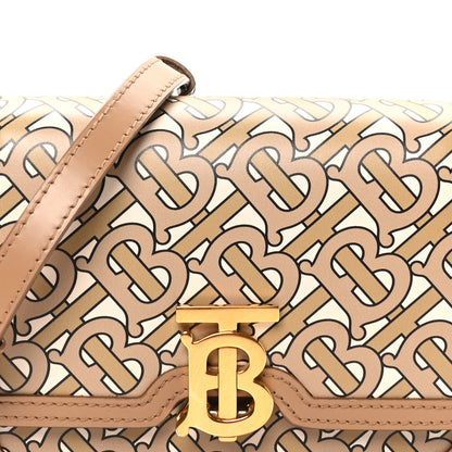 Burberry Calfskin Monogram Mini TB Bag Beige 6 of 8