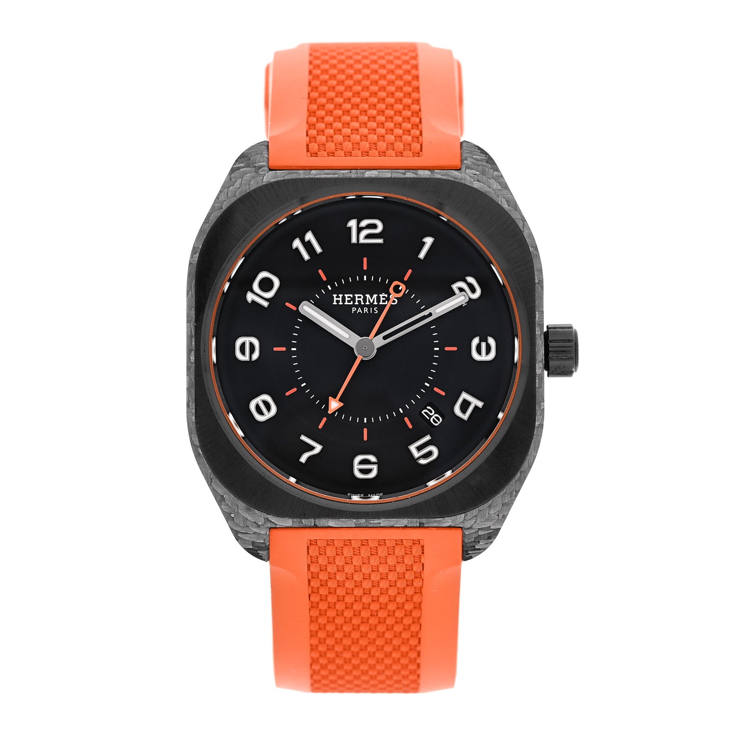 Glass Fiber Ceramic Rubber 39mm H08 Automatic Watch Orange