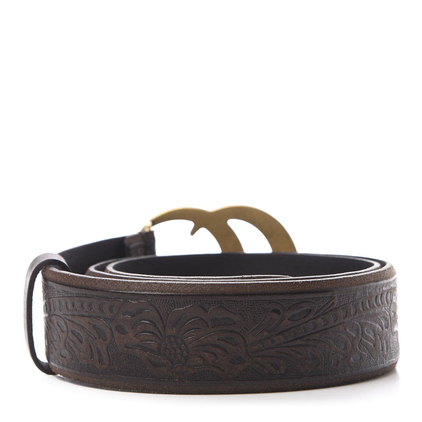 Calfskin Knurled Double G 40mm Belt 80 32 Testa di Moro