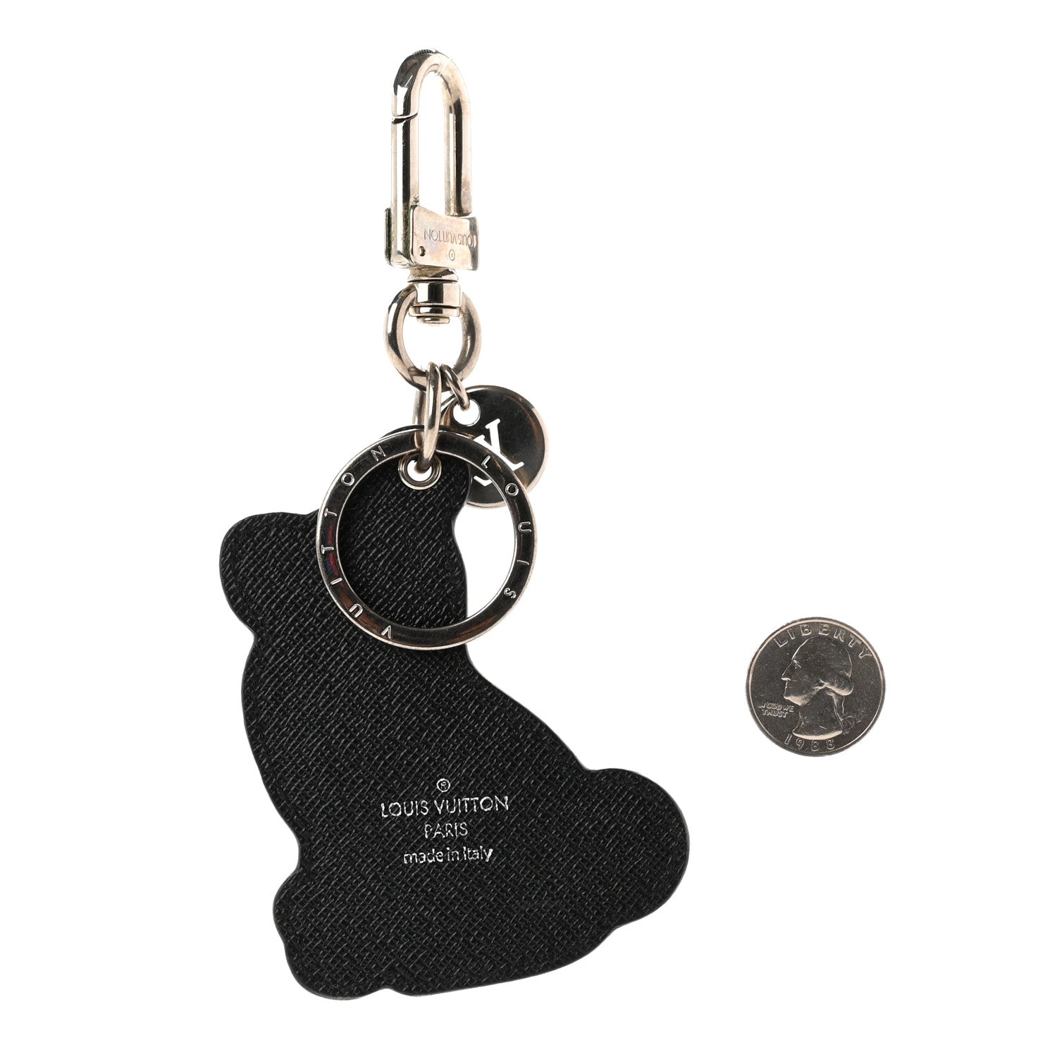 Louis Vuitton Calfskin Dog Bag Charm Key Holder 2 of 4