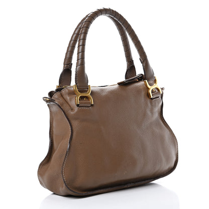 Chloe Calfskin Medium Marcie Satchel Barbour Khaki 2 of 19