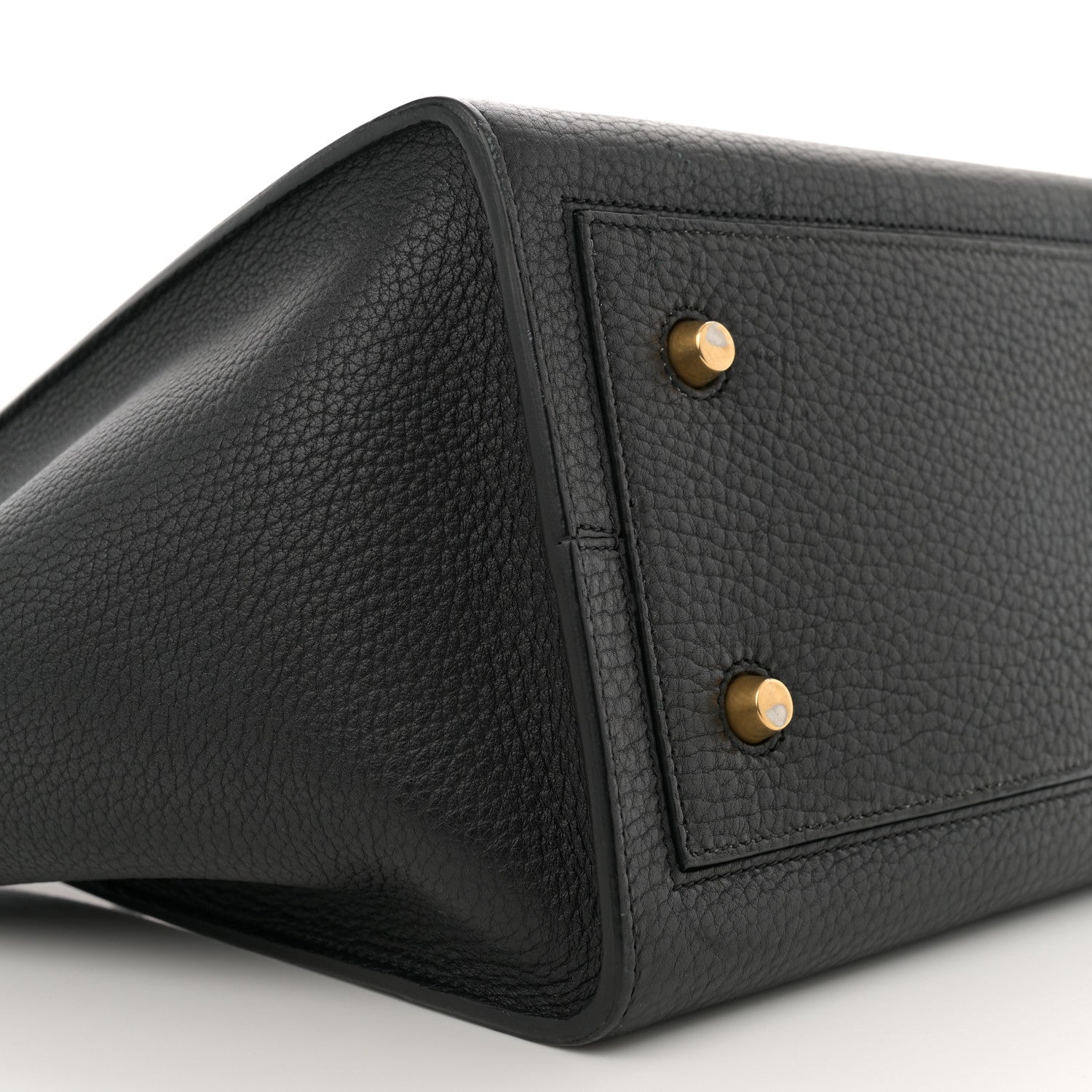 Celine Crisped Calfskin Mini Tie Knot Tote Black 8 of 12