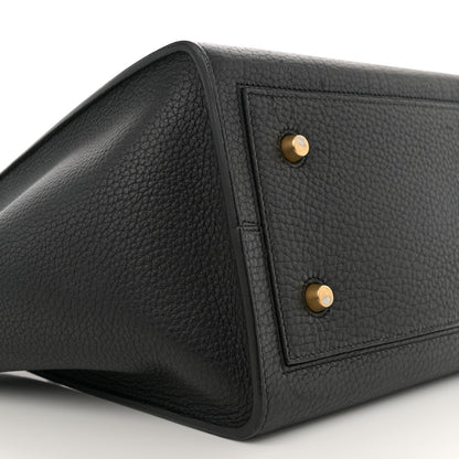Celine Crisped Calfskin Mini Tie Knot Tote Black 8 of 12