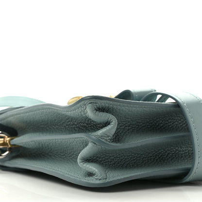 Chloe Shiny Grained Calfskin Small Aby Day Shoulder Bag Faded Blue 7 of 8