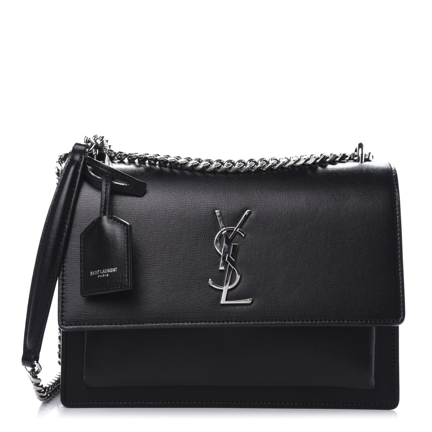 Saint Laurent Calfskin Medium Monogram Sunset Black 1 of 10