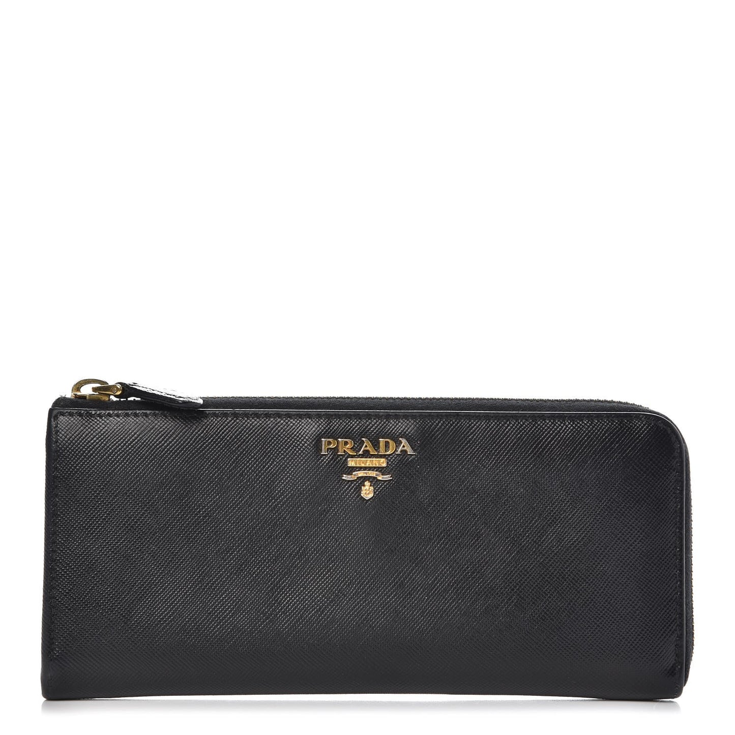 Saffiano Zip Around Wallet Black
