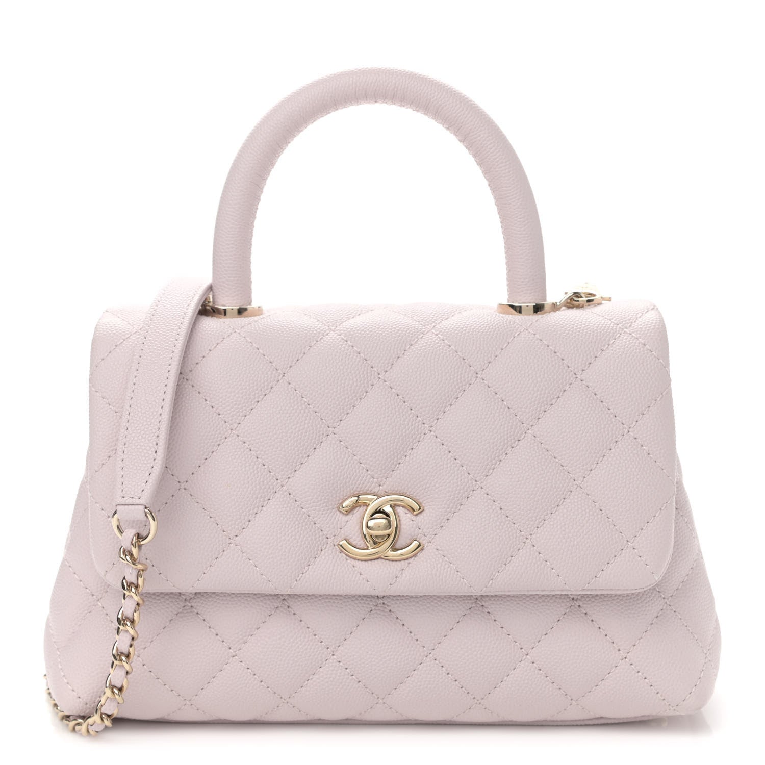 Chanel Caviar Quilted Mini Coco Handle Flap Lilas Lilac 1 of 11