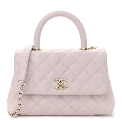 Chanel Caviar Quilted Mini Coco Handle Flap Lilas Lilac 1 of 11