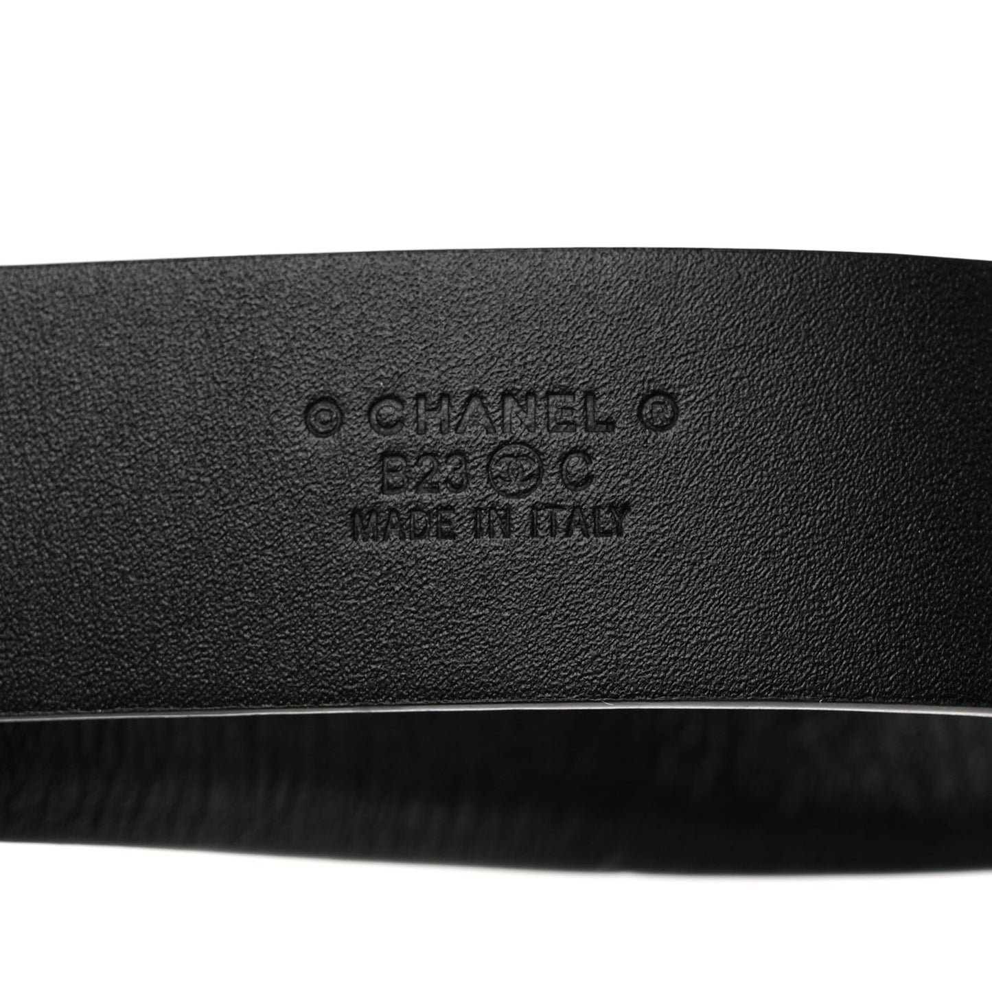 Lambskin CC Chain Belt 75 30 Black Gold