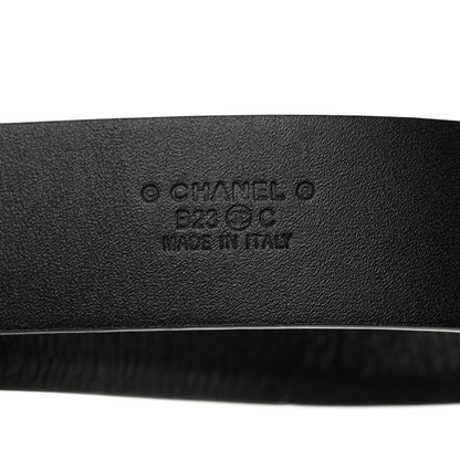 Chanel Lambskin CC Chain Belt 75 30 Black Gold 3 of 5