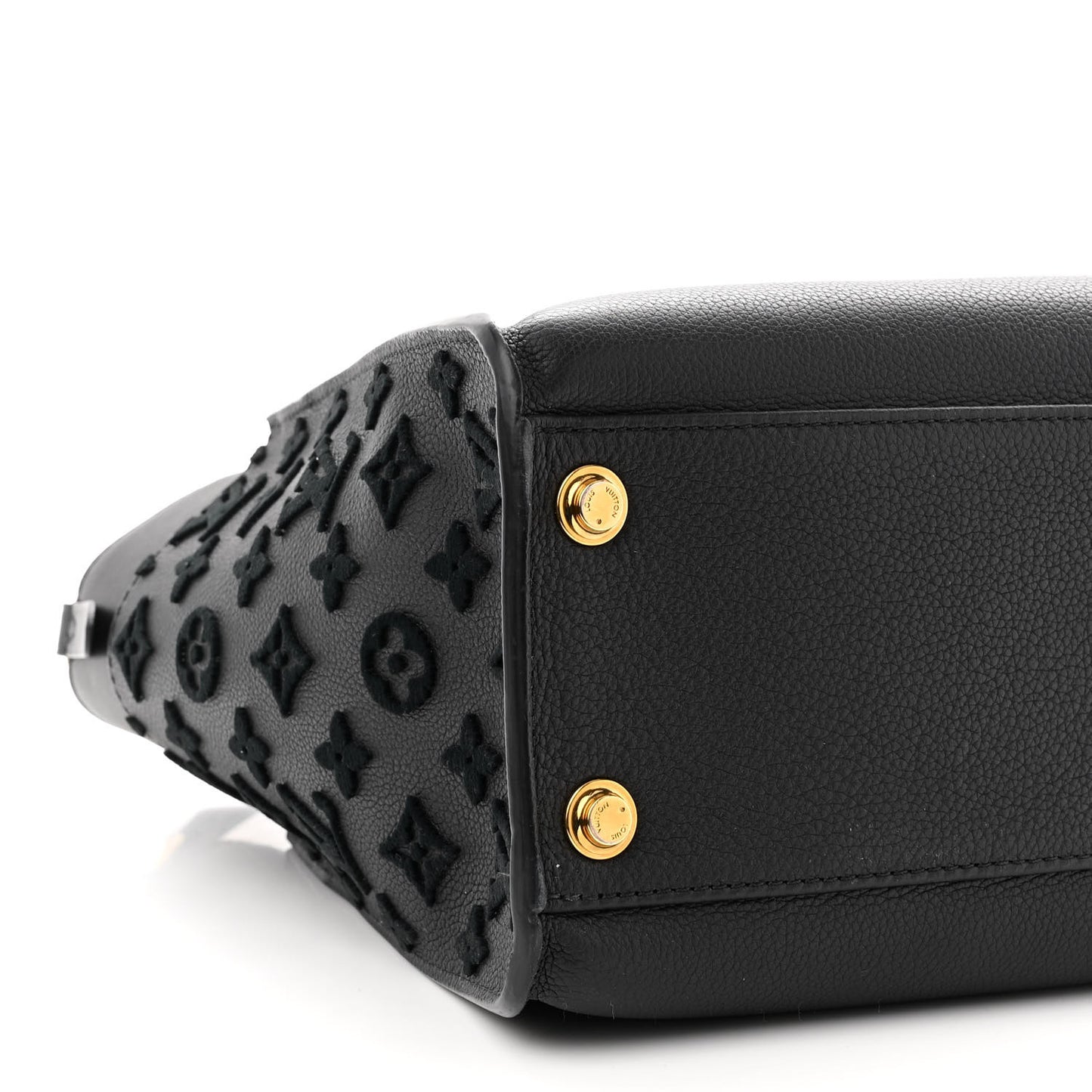 Calfskin Monogram Tufting On My Side Black