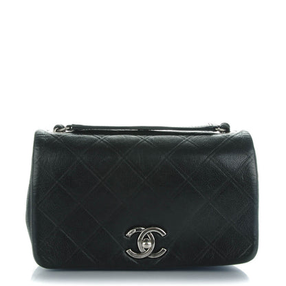 Chanel Calfskin Diamond Embossed Small New Chic Flap Black 1 of 8