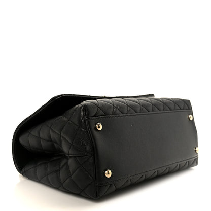 Chanel Caviar Quilted Small Coco Handle Flap Black 4 of 11