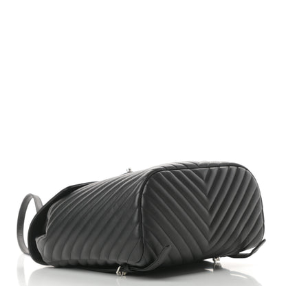 Chanel Calfskin Chevron Quilted Large Urban Spirit Backpack Black 4 of 16