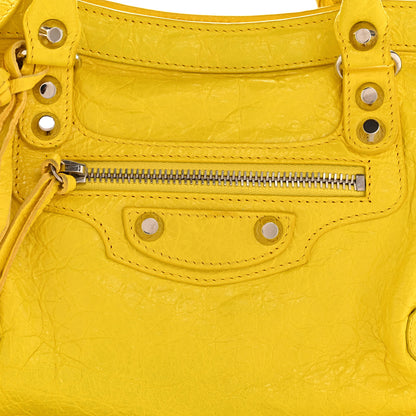 Balenciaga Agneau Classic Silver Hardware City S Jaune Soleil 9 of 15