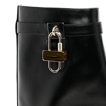 Givenchy Calfskin Shark Lock Ankle Boots 40 Black 6 of 10
