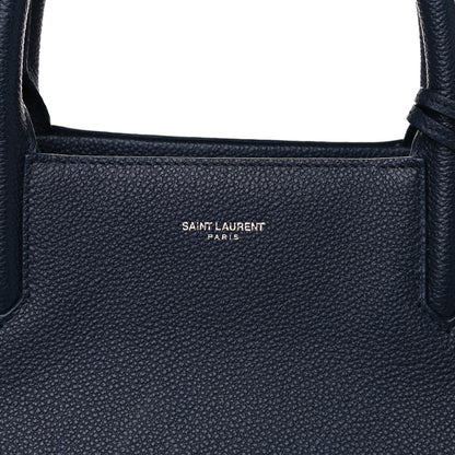 Saint Laurent Calfskin Medium Rive Gauche Cabas Navy Blue 9 of 17