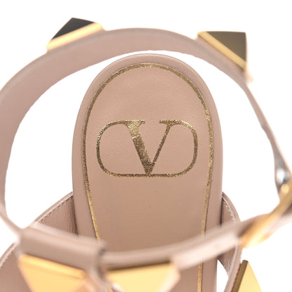 Valentino Garavani Calfskin Roman Stud Ankle Strap 100mm Pumps 38.5 Rose Cannelle 7 of 10