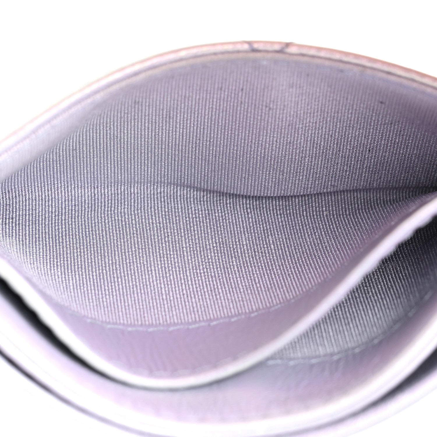 Chanel Iridescent Calfskin Quilted Chanel 19 Card Holder Light Purple 8 of 16