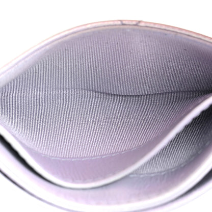 Chanel Iridescent Calfskin Quilted Chanel 19 Card Holder Light Purple 8 of 16