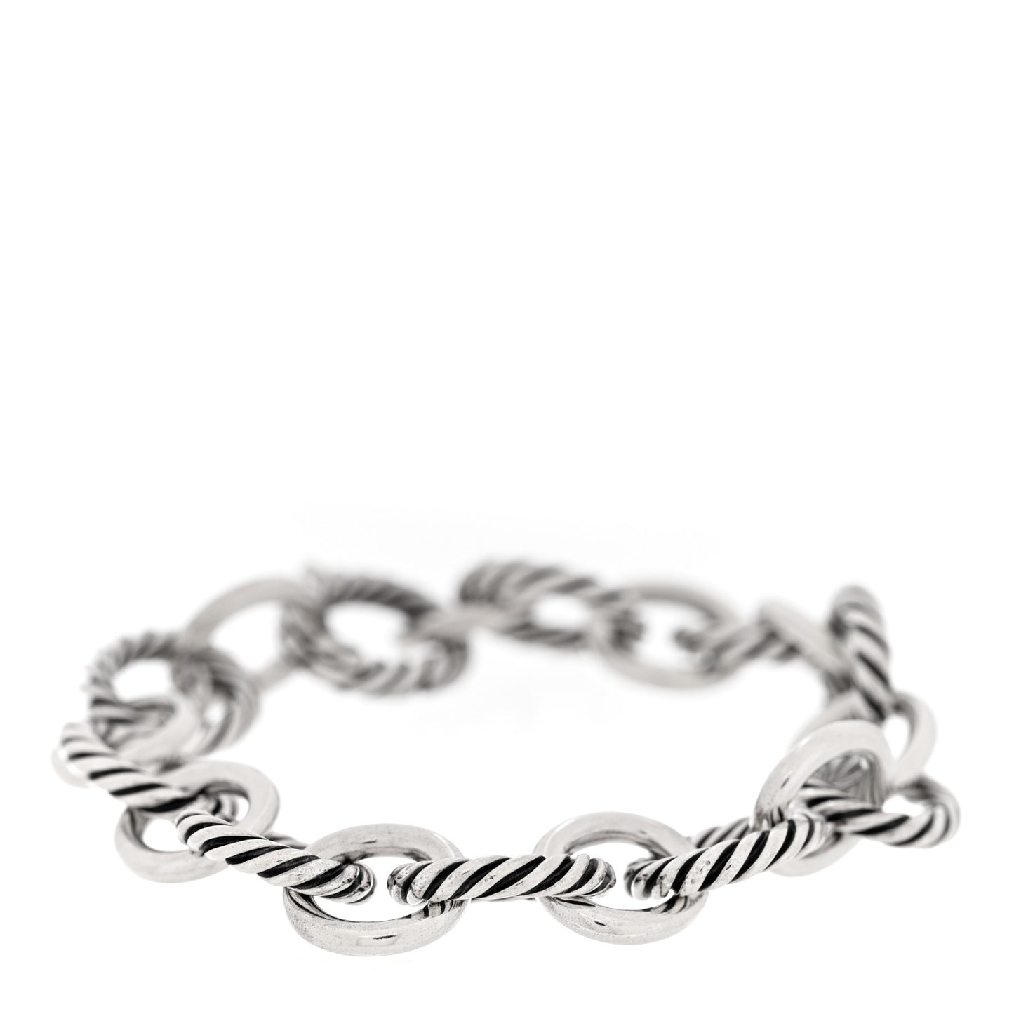 Sterling Silver 12mm Large Oval Link Bracelet