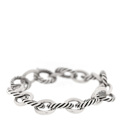 David Yurman Sterling Silver 12mm Large Oval Link Bracelet 1 of 3
